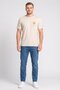 Men Crew Neck Short Sleeve Graphic Print T-Shirt, Light Stone - 2