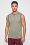 Men Sportswear Fit Sleeveless Basketball Vest, Sage Green