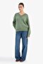 Oversize V-Neck Knitwear Basic Sweater A3264Ax25Wn - 2