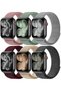 6 Pack Sport Nylon Loop Band Compatible with Apple Watch Band Series 12 | 11 | 10 | 9 | 8 | 7 | 6 | SE | 5 | 4 | 3 | 2 |1, 38mm 40mm 41mm 42mm Adjustable Breathable Braided Straps- Pastels Set