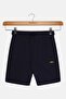 Kids Boy Brand Logo Basic Shorts, Navy - 2