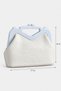 Thin Women's Patterned Makeup Bag - White - 4