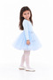 Girl's Long Sleeve Body Blouse and Fluffy Tutu Skirt Set - 3