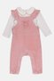 Toddlers Girl 2 Pcs Textured Jumpsuit And Bodysuit Set, Multicolor - 4