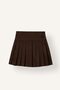100% Cotton Pleated Button Detailed Gabardine Skirt for Girls I8310A826Wn
