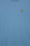 Men Crew Neck Short Sleeve Embroidered Logo T-Shirt, Slate Blue - 5
