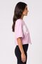 Women Relaxed Fit Short Sleeve Outdoor Top, Lavender - 3