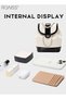 Women's Contrasting Pu Leather Chain Backpack Flap Buckle Design For Large Capacity Handbag Fashiona - 5