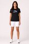 Women Relaxed Fit Short Sleeve Training T-Shirt, Black - 2