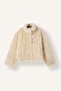 Regular Fit High Collar Buttoned Faux Fur Jacket I2770Ax26Wn - 8