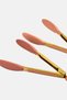 2 Pcs Mini Silicone Tongs, Pink - 3