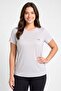 Women Regular Fit Short Sleeve Running T-Shirt, Grey