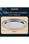 Stainless Steel Oval Serving Tray 60cm, Extra Large Stackable Food Serving Platter, Dishwasher Safe, Silver, 1 Piece - 4