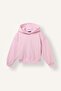 Oversized Hooded Staple Detail Soft Fleece Inside Sweatshirt for Girls I6188A826Wn