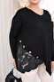 Plus Size Embroidered Modal Fabric Oversize Blouse - 8