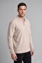 Regular Fit Buttoned Polo Collar Basic Sweatshirt I2039Ax26Wn - 2