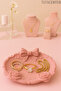 Jewelry Organizer with Bow and Rose Design for Rings, Earrings, Necklaces, Accessory Organizer Stand (It Is Plastic)