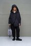 Black Asymmetrical Oversize Puffer Jacket 18256 - 2
