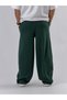 Designed Green Baggy Men's Trousers with Adjustable Legs Coc3533 - 7