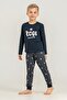 100% Cotton Long Sleeve Boy Pajamas Set - 2