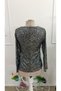 Women's long sleeve v-neck pulpate blouse - 5