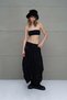 Black Semi-Transparent Tasseled Midi Skirt 18170 - 5