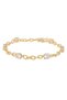 Gold-Plated Crystal Link Bracelet for Women – Non-Tarnish Waterproof Chain with Sparkling Cubic Zirconia Stones, Hypoallergenic Elegant Jewelry Gift