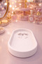 Bowknot Detailed Oval Jewelry Organizer Jewelry Plate Ring Earring Necklace Accessory Organizer (It Is Plastic) - 4