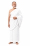 Men's Hajj and Umrah Ihram Set - Denizli Patterned Cotton Ihram, Elastic Belt, Money Pouch, and Tawaf Tasbih - 3