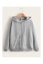 Zipped Hooded Sweatshirt