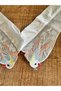 Embroidery Bird Embroidery White Collar Applique 46X11 cm - 4