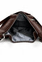 Women's Brown Multi-Compartment Soft Leather Adjustable Strap Flap Shoulder and Backpack Bag - 5