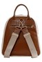 Women's Vegan Leather Beige Backpack - Capturing Memories Design - 3