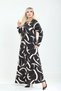 Plus Size Full Length Pocketed A-Line Knitted Lycra Viscose Dress - 2