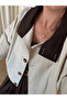 Stone Color Plaid Detail Stand Collar Jacket - 9819 - 3