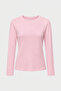 Pink Long Sleeve Basic T-Shirt - Blouse - - 7