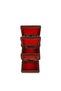Hand Carved Wooden 3-Piece Box Set, Red Velvet Covered Dowry Jewelry and Valuables Box - 4
