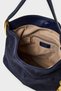 Genuine Suede Shoulder Bag-Dark Blue - 6