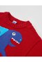 Dinosaur Printed Soft Textured Boys' Sweater - 3