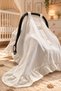 4 Layer Muslin Ruffled Stroller Cover – Baby Stroller Cover - 6
