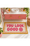 Eta Textile-Themed Decorative Door Mat and Bathroom Mat Eta4301 - 2