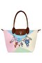 Women's Vegan Multicolor Large Handbag - Warner Bros Looney Tunes Tom and Jerry Charms Design