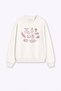 Women's Premium Fabric 3 Thread Raised Letter Printed Sweatshirt - 2