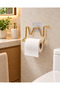 1 Piece Adhesive Signature Shape Toilet Paper Holder Without Drilling Mounting Metal Bathroom Wc Paper Holder - 2