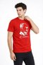 Men's Ataturk Printed T-Shirt Short Sleeve Crew Neck T-Shirt - Red - 3