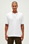 Routine white basic men's t-shirt