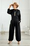 Black Color Modal Fabric Suit with Shalwar