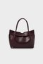 Belt-Detailed Hand and Shoulder Bag-Bordeaux - 3