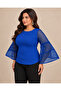 Ag Country Plus Size Tok Mesh Bell Sleeve Blouse - 4