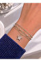 Women's Gold Color 6-Piece Pole Star Bracelet Chain Set - 3